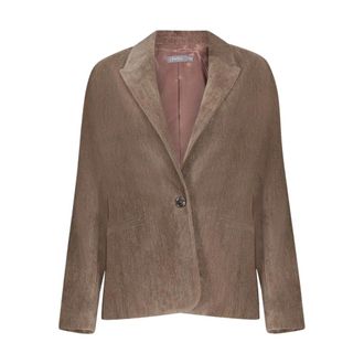 Geisha Geisha blazer met klassieke reverskraag - 65534-10 - Dames - Jassen - Bruin - Maat: S Poliester