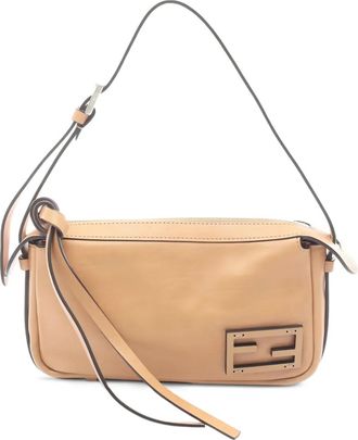 Fendi 10s Simply leather shoulder bag - Neutrals