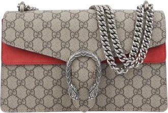 Gucci Pre-owned Cross Body Bags, female, Brown, Size: ONE SIZE Pre-owned Dionysus Small Chain Shoulder Bag