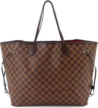 Louis Vuitton Tweedehands Canvas Louis Vuitton tassen - Dames - Vintage Shopper - Bruin - ONE Size - Vintage