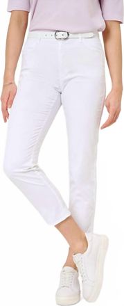 Brax Mary S Ultralight Five Pocket Pant In White