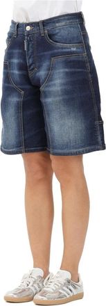 Dsquared2 Denim Shorts - Dames - Denim shorts - Blauw - 2XS - Denim - Korte Broeken