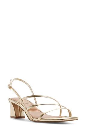 Aldo Maegan Strappy Sandal in Champagne at Nordstrom, Size 7.5