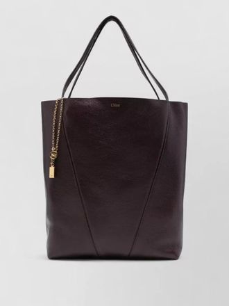 Chlo&eacute; chlo&eacute; spin leather tote bag