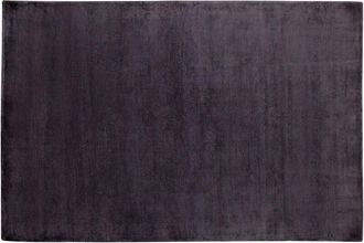 Beliani Rug GESI II Dark Grey 140 x 200 cm Viscose