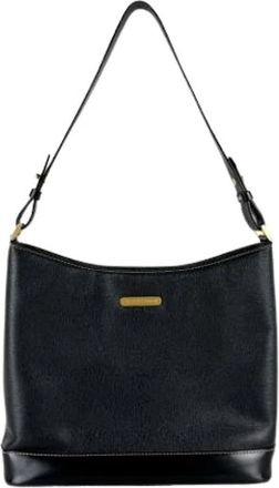 Burberry Pre-owned Vintage Schoudertas - Dames - Vintage Schoudertas - Zwart - ONE Size - Leer - Vintage