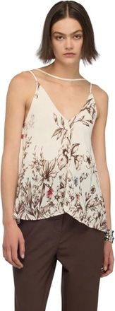 Semicouture Top met bloemenprint - Dames - Tops zonder mouwen - Veelkleurig - S - Tops