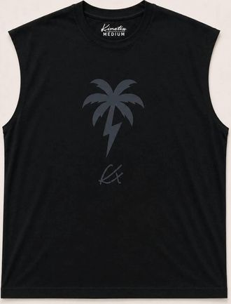 Kinetix Mens Thunder Palm Muscle Tee In Black