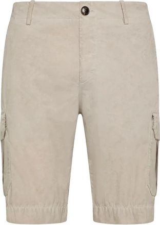 Roberto Ricci Design Cargo Bermuda Shorts - Heren - Korte Broeken - Beige - S - Korte Broeken