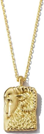 David Webb 18kt gouden Aries halsketting met hanger