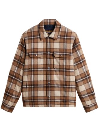 Woolrich Padded Alaskan Check Wool-Blend Shirt-Jacket
