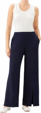 Fifteen Twenty Womens Gabby Front Slit Sweatpants In Navy