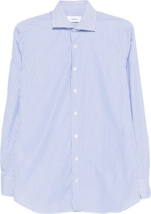 Lardini Camicia a righe in cotone - Blu