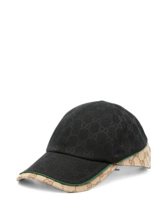 Gucci Black GG Logo Baseball Cap
