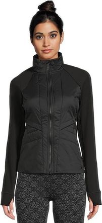 Smartwool Smartloft Hybrid Jacket Womens Coat Black : SM, Elastane/Nylon/Polyester