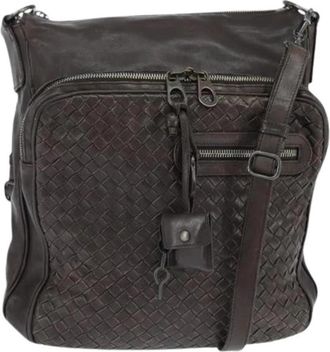 Bottega Veneta Pre-owned Vintage Schoudertas - Dames - Vintage Schoudertas - Bruin - ONE Size - Leer - Vintage