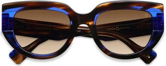 Etnia Barcelona Mambo No.12 HVBL Womens Sunglasses Blue Size 52