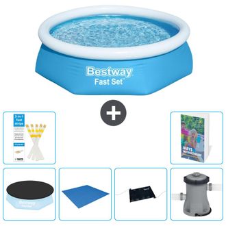 Bestway Piscina Bestway Fast Set Redonda - 244x61 Cm - 7-piezas S40