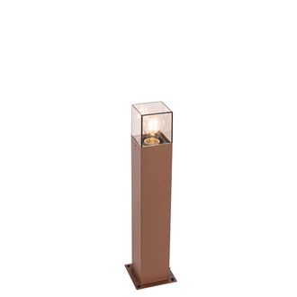 QAZQA Qazqa + Industrial Baliza 50cm &Oacute;xido Pin Tierra Y Kit Conexi&oacute;n Subterr&aacute;nea - Denmark Aluminio /pl&aacute;stico Alargada Adecuado Para Led Max. 1 X 15 Watt