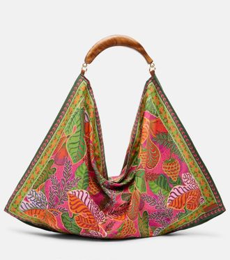 Farm Rio Scarf Medium jacquard tote bag