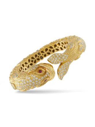 Luxury Bazaar Bracciale in oro giallo 18 carati con diamanti