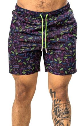 Maceoo Marthyr Swim Trunks in Black at Nordstrom, Size 6