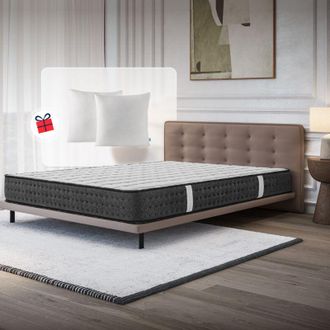 Cosmos Colch&oacute;n Viscoel&aacute;stico 150 X 190 Cm - Altura 21 Cm - Equinox - Espuma Hr Y Blue Latex - Semifirme - Transpirable - Hipoalerg&eacute;nico - Ergon&oacute;mico - Cara I