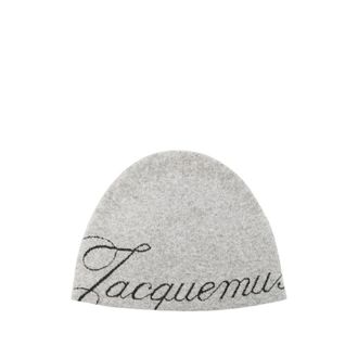 Jacquemus Atelier Beanie - Heren - Accessoires - Grijs - Maat: ONE Size Wol