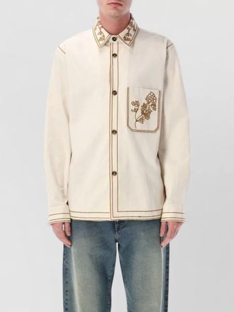 Isabel Marant rudy floral embroidery overshirt jacket