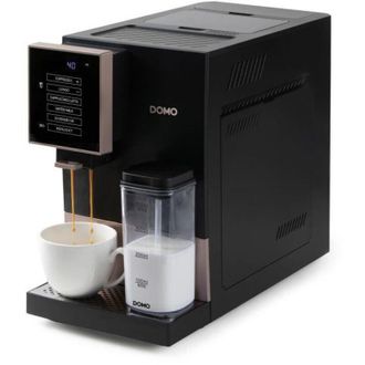 Domo Macchina da espresso automatica con macinacaff&egrave; - DOMO - DO743K - 1350 W - 19 bar - 125 g caff&egrave; - Nero