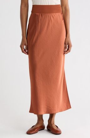 Theory Lewie Maxi Skirt in Terracotta at Nordstrom Rack, Size X-Large