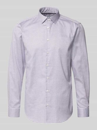 Jake*s Regular Fit Business Hemd aus Baumwolle in Flieder, Gr&ouml;&szlig;e 37/38