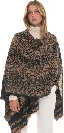 Liu Jo Poncho Marrone-beige Liu Jo Donna