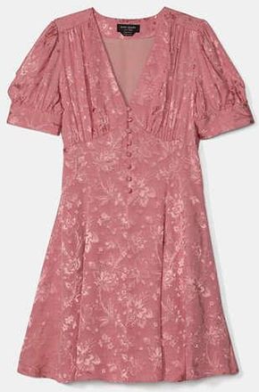 Kate Spade New York Fluid Jacquard Puff Sleeve Mini Dress