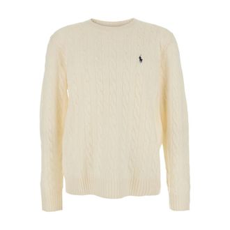 Polo Ralph Lauren Heren, Truien, Wit, Maat: M Wol