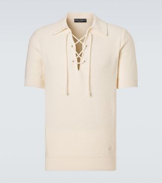 Dolce & Gabbana Cotton-blend polo shirt