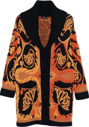 Etro Floral-pattern Shawl-collar Cardigan