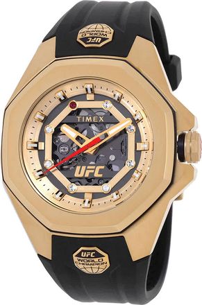 Timex UFC Pro Automatic Gold Dial Mens Watch TW2V86500