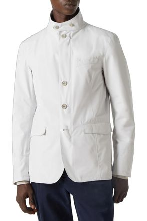 Herno High-Neck Nylon Jacket - White