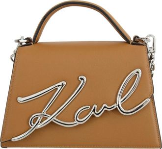 Karl Lagerfeld Borsa - Dames - Handtassen - Bruin - ONE Size - Leer - Tassen