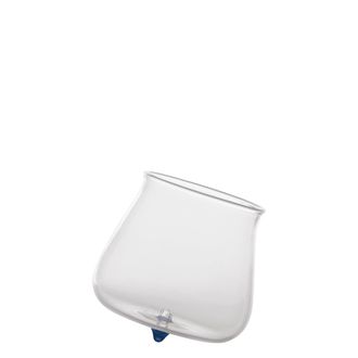 Zafferano Zafferano Set 6 Bicchieri Tumbler Serie Pirolo In Vetro Borosilicato Blu Design Rotante E Obliquo Resistente Agli Shock Termici Per Tavola Moderna