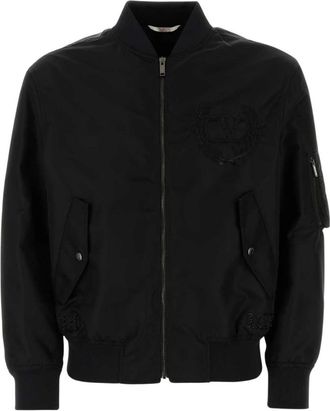 Valentino Garavani Nylon Bomber Jacket - Heren - Bomber jackets - Zwart - M - Nylon - Jassen