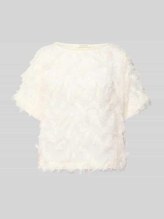 Selected Relaxed Fit Bluse mit Fransen Modell MYLINE in Offwhite, Gr&ouml;&szlig;e 36
