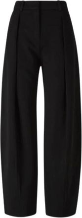 Jacquemus Dames, Broeken, Zwart, Maat: XS Leer