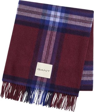 GANT Bufanda Tart&aacute;n - Accessories - Mujer - Rojo - ONE SIZE