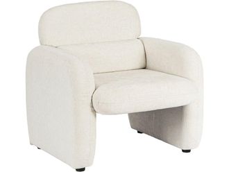Habitat et Jardin Tumbona cozmo De Tela Jaspeada - 78 X 79 X 77 Cm - Crema