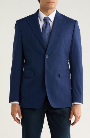 Elie Tahari Tonal Windowpane Plaid Sportcoat in Navy at Nordstrom Rack, Size Xx-Large