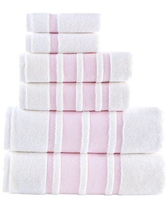 Brooks Brothers Contrast Border 6Pc Towel Set