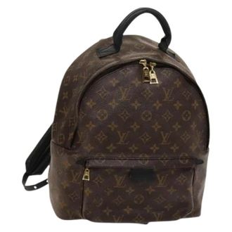 Louis Vuitton Pre-owned Backpacks, female, Brown, Size: ONE SIZE Pre-owned Canvas Backpack