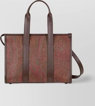 Etro canvas tote bag paisley print